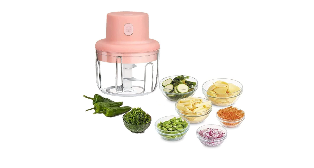 Electric Mini Garlic & Vegetable Chopper (250ml)